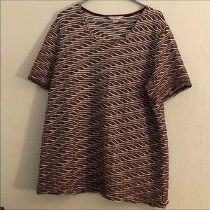 Cj Banks Womens Top Size 2X‎ Short Sleeve Pull Over
